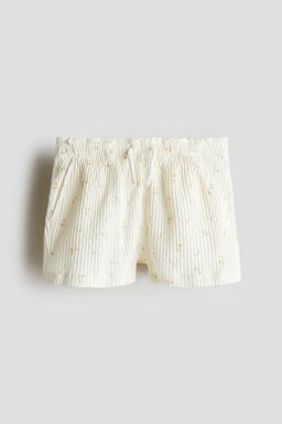 H&M - Girls White Pointelle Jersey Shorts