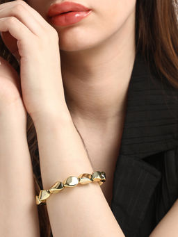 Sohi - Women The Swirl Beaded Bracelet - California Gold