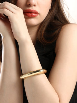 Sohi - Women The Dented-Quad Kada - California Gold