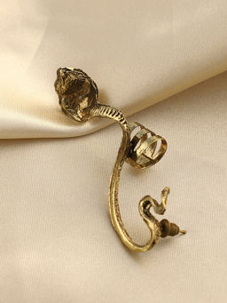Sohi - Women The Snakehead Cuff Earrings - Antique Gold