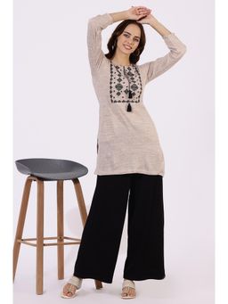 W - Embroidered White Kurti for Women