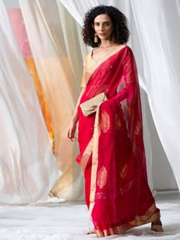 Fabindia - Cotton Silk Maheswari Sari
