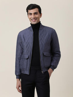 Fabindia - Blue Cotton Silk Quilted Jacket