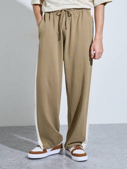 Styli - Men'S Striped Drawstring Waist Relaxed Track Pants
