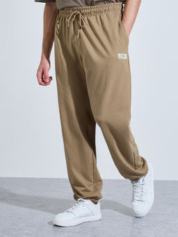 Styli - Men'S Solid Drawstring Waist Relaxed Joggers
