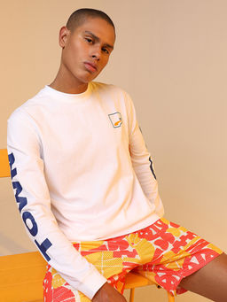 Puma - Uptown Relaxed Longsleeve Men White T-shirts