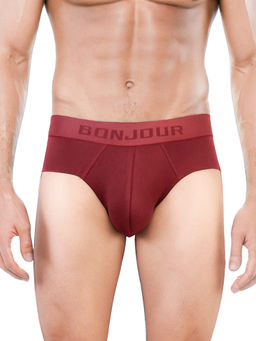 Bonjour - Mens Bamboo Red Brief