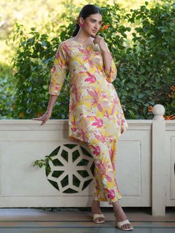 Janasya - Women Multi-Color Floral Co-Ord (Set of 2)