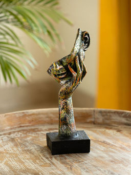 ExclusiveLane - Thinking Human Face Modern Decorative Showpiece Statue Resin
