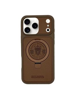 Treemoda - Premium Magsafe Black Leather Protective Case for iPhone 17 Pro Max - Brown