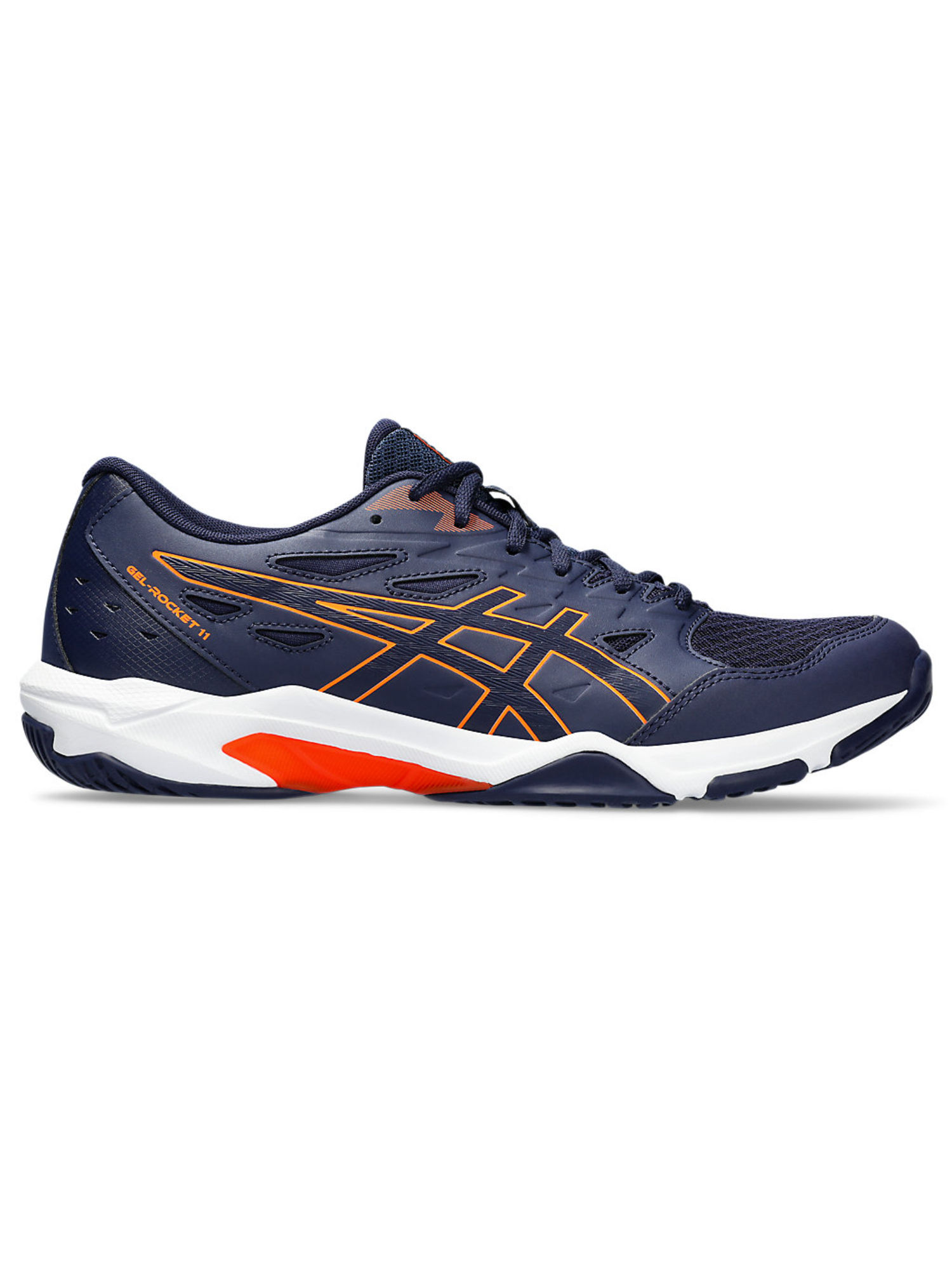 Buy ASICS GEL-Rocket 11 Navy Blue Men Indoor Walking Shoes Online