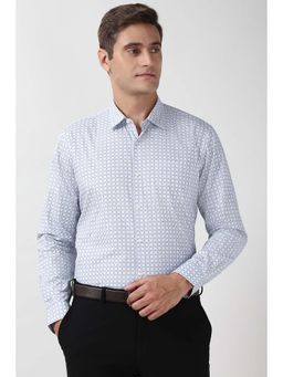 Peter England - Men's White Regular Fit Full Sleeves Formal Shirt