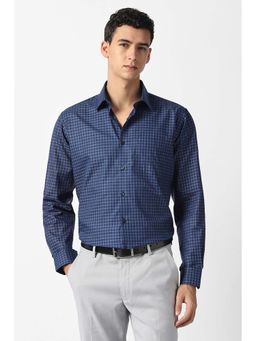 Van Heusen - Navy Blue Checks Shirt