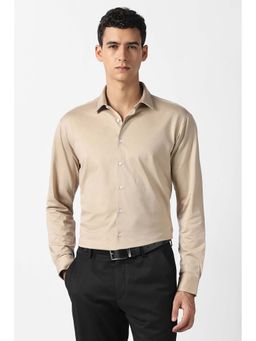 Van Heusen - Beige Solid Shirt