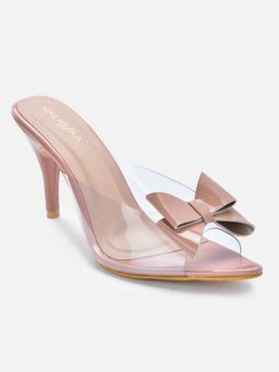 VALIOSAA - Pink Solid-Plain Heels