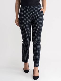 FABLE STREET - Slim Fit Trousers - Black