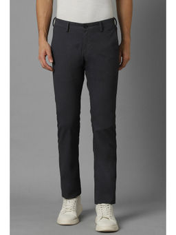 Allen Solly - Men Grey Slim Fit Solid Casual Trousers