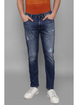 Louis Philippe - Men Blue Mid Smart Fit Jeans