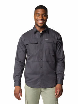 Columbia - Mens Grey Solid Full Sleeves Shirt