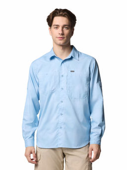 Columbia - Mens Blue Checks Long Sleeves Shirt