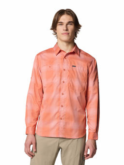 Columbia - Mens Orange Checks Long Sleeves Shirt