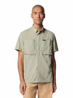 Columbia - Mens Green Solid Mesa Short Sleeves Shirt