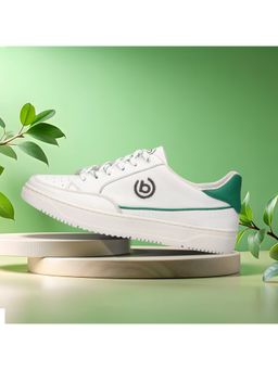 Bugatti - Humus White Leather Mens Regular Sneakers