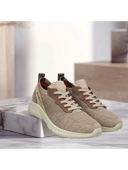 Bugatti - Soa Beige Mens Mid Top Sneakers