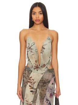 Jaded London - Super Cowl Neck Top With Straps