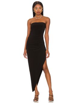 Norma Kamali - Strapless Side Drape Gown