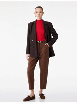 Koton - Brown Belted Carrot Pant