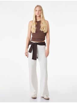 Koton - Beige Drawstring Pant