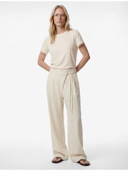 Koton - Beige Wide Leg Pant