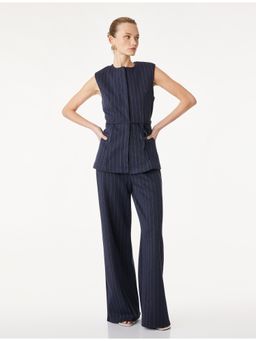 Koton - Navy Blue Stripes Woven Pant