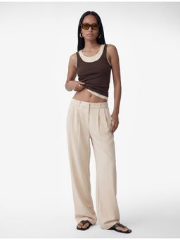 Koton - Beige Wide Leg Pant