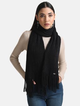 Kazo - Knitted Scarf -Black