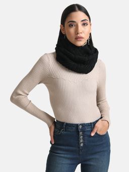 Kazo - Mesh Acrylic Scarf-Black