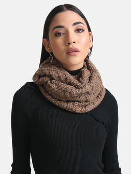Kazo - Mesh Acrylic Scarf-Brown