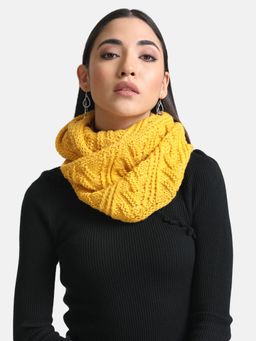 Kazo - Mesh Acrylic Scarf-Yellow