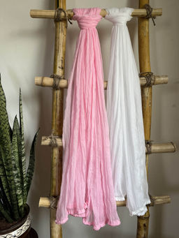 Hella Fashions - Multi-Color Chiffon Solid Dupattas (Pack of 2)