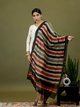 Ushvii - Rituja Multicolored Ajrakh Dupatta