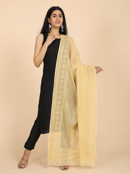 Ushvii - Shifa Cream Chikankari Dupatta