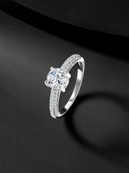 Peora - 925 Sterling Silver Cubic Zirconia Ring