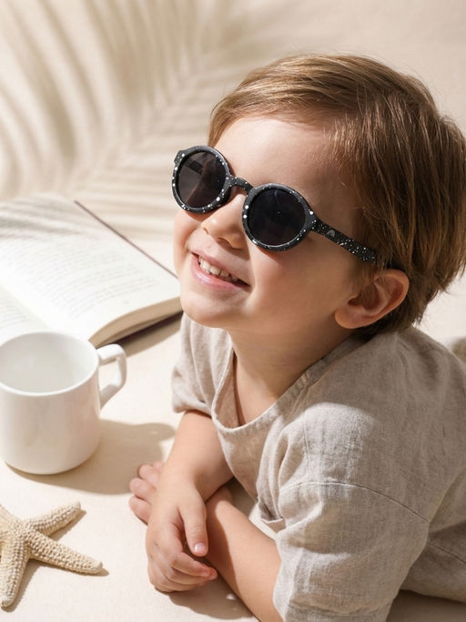 Mi Arcus Printed Polarized Uv-Protection Sunglasses for Kids- Black