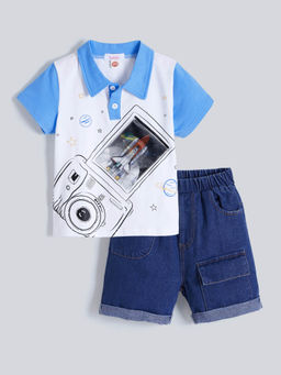Hopscotch - 2-Pc Rocket T-shirt & Shorts