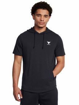 Under Armour - Project Rock Short Sleeves Terry Hoodie Black