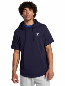 Under Armour - Project Rock Short Sleeves Terry Hoodie Blue