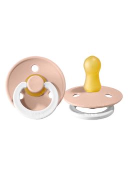 Bibs - Peach Boheme Latex Pacifier (Pack Of 2) (0-3 Months)