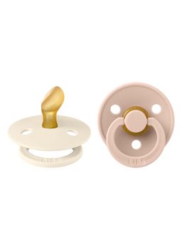 Bibs - Peach & Beige Boheme Latex Pacifier (Pack of 2)