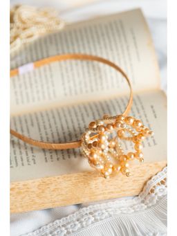 Choko - Kids Nacres Crown Hairband-White & Brown